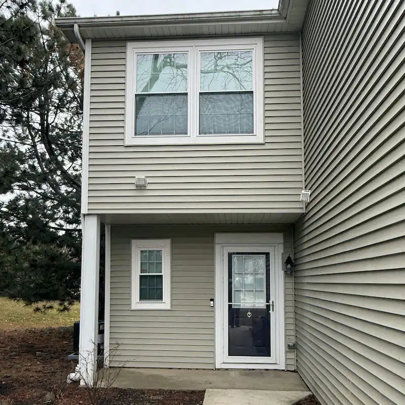 Double hung windows and glass door on a home in Schaumburg, IL